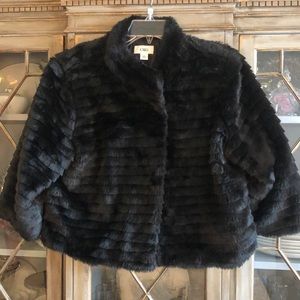 Beautiful XL black faux fur jacket